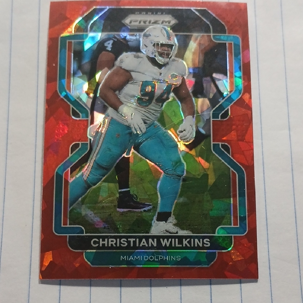Christian Wilkins Miami Dolphins Prizm Card